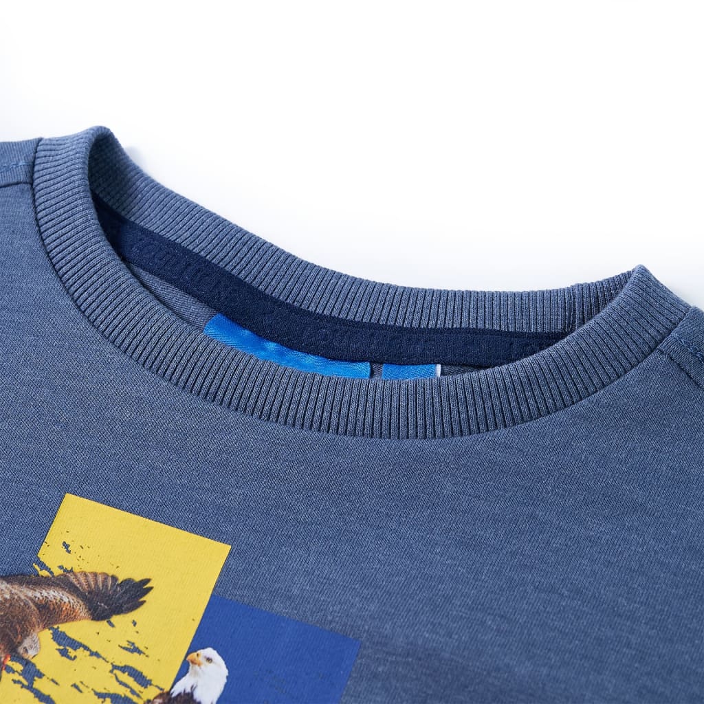 VidaXL Kindershirt mit langen Ärmeln 104 blau gemischt