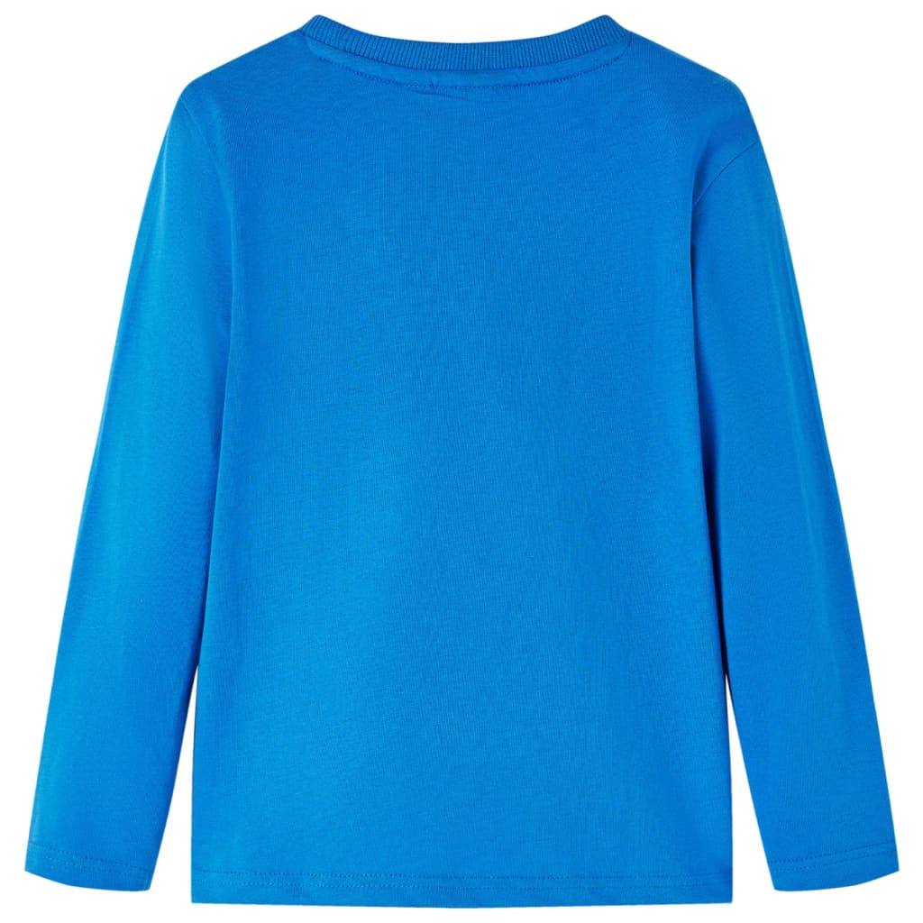 VidaXL Kindershirt mit langen Ärmeln 128 Kobaltblau