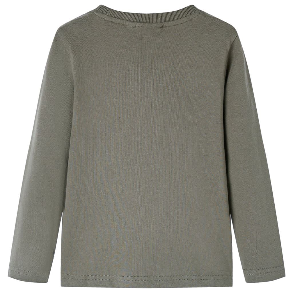 VidaXL Kindershirt mit langen Ärmeln 104 Khaki