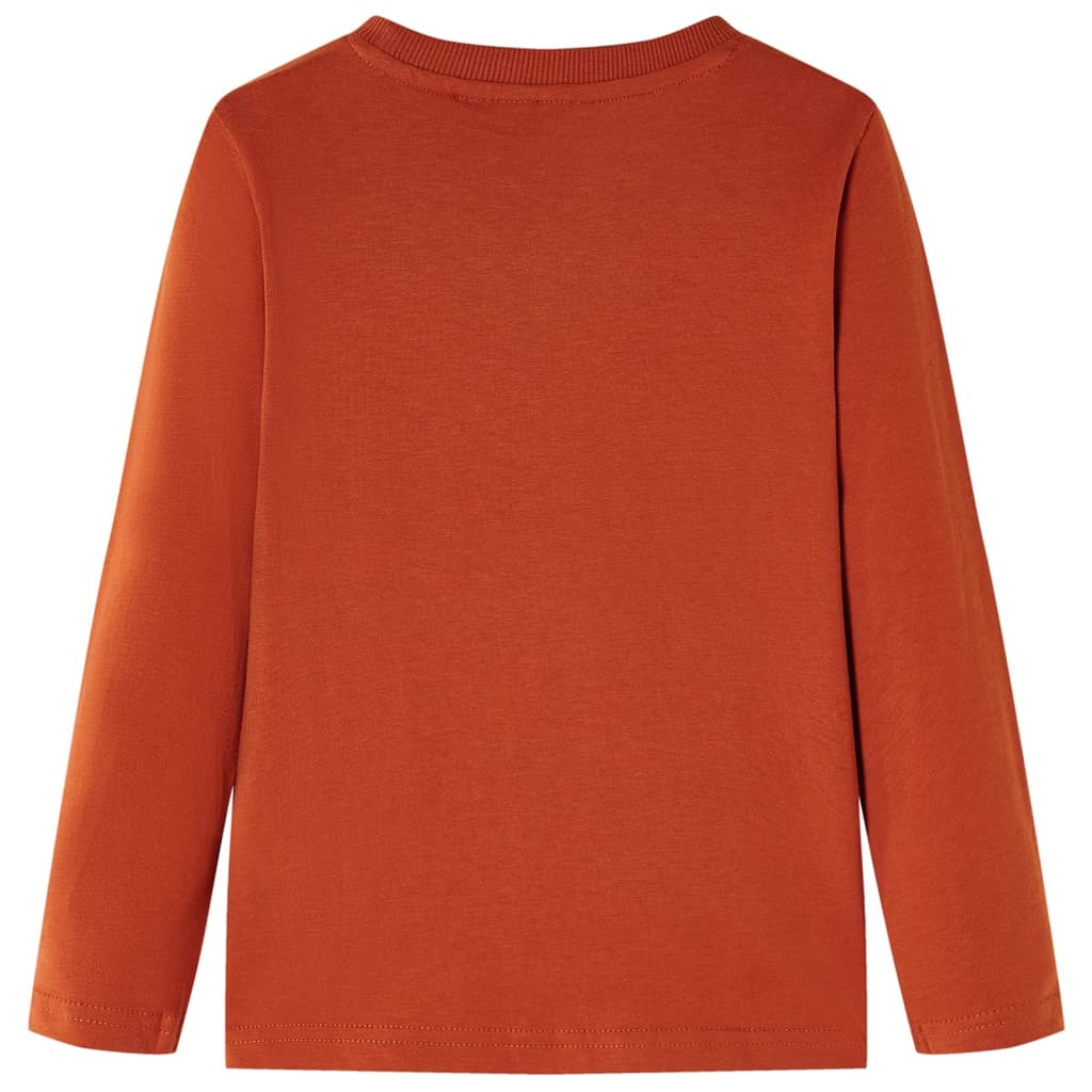 VidaXL Kindershirt mit langen Ärmeln 104 hellrostfarben