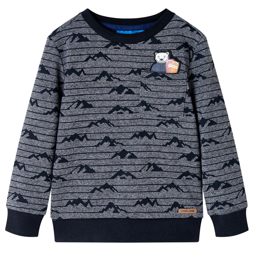 VidaXL Kinderpullover 116 Marineblau gemischt