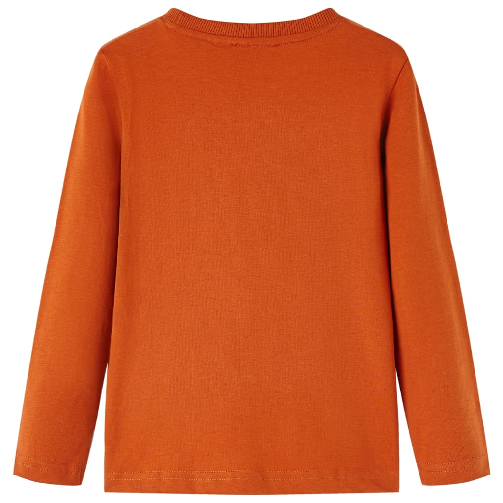 VidaXL Kindershirt mit langen Ärmeln 104 hellrostfarben