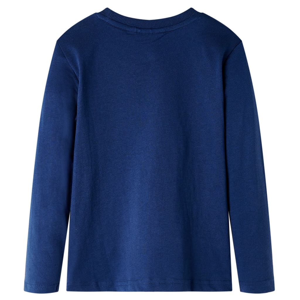 VidaXL Kindershirt mit langen Ärmeln 116 Marineblau