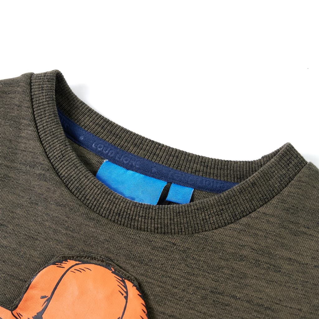 VidaXL Kinderpullover 92 dunkles Khaki gemischt
