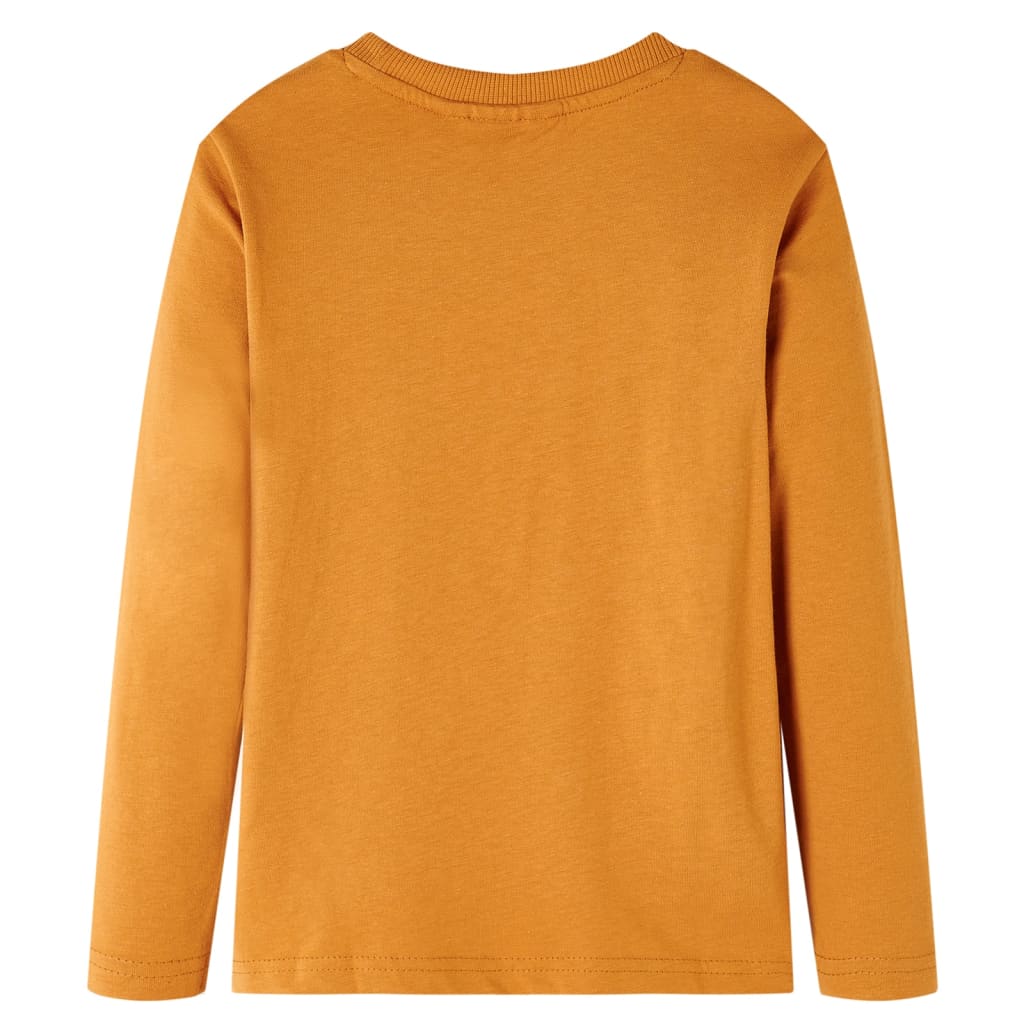 VidaXL Kindershirt mit langen Ärmeln 104 dunkles Ocker