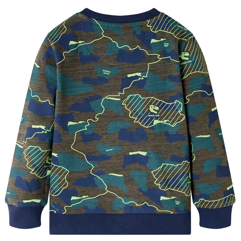 VidaXL Kinderhemd 104 gemischtes dunkles Khaki