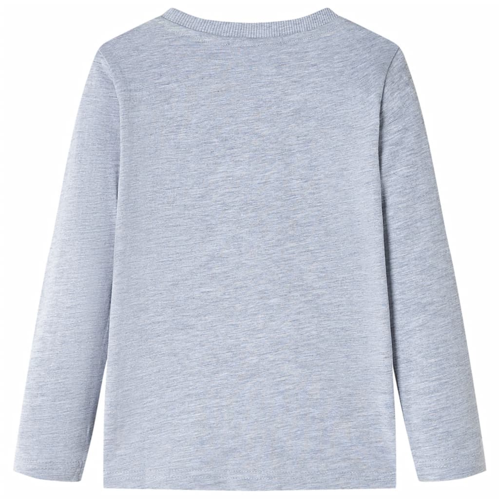 VidaXL Kindershirt mit langen Ärmeln 104 grau gemischt