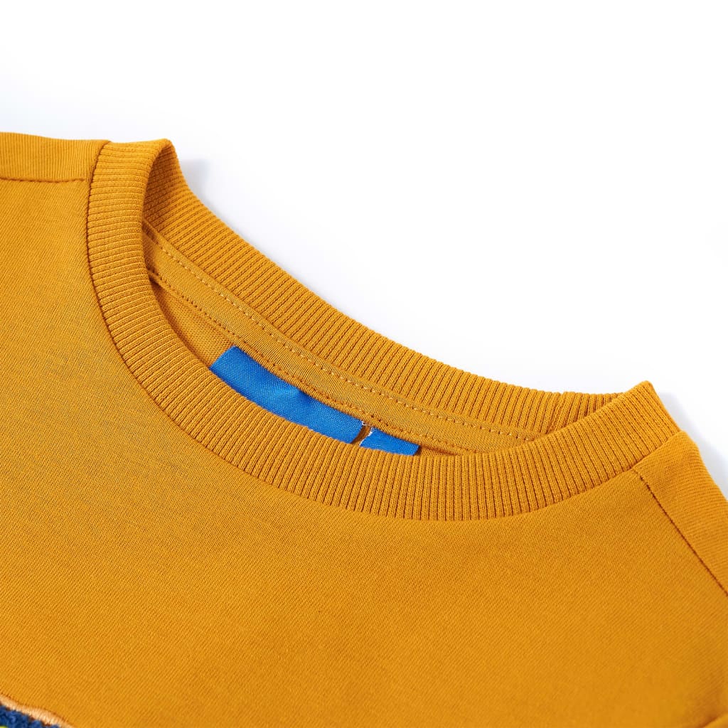 VidaXL Kindershirt mit langen Ärmeln 140 Ocker