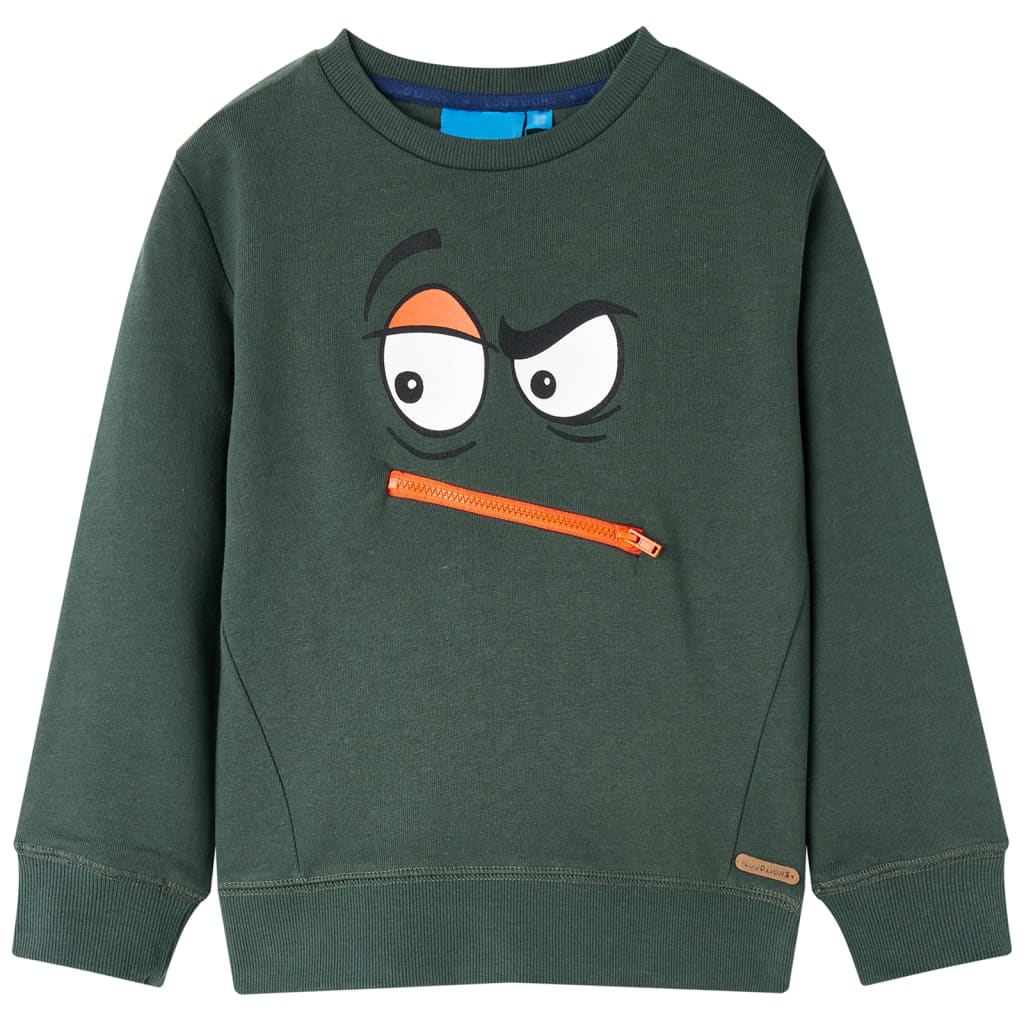 VidaXL Kinderpullover 128 Dunkelgrün