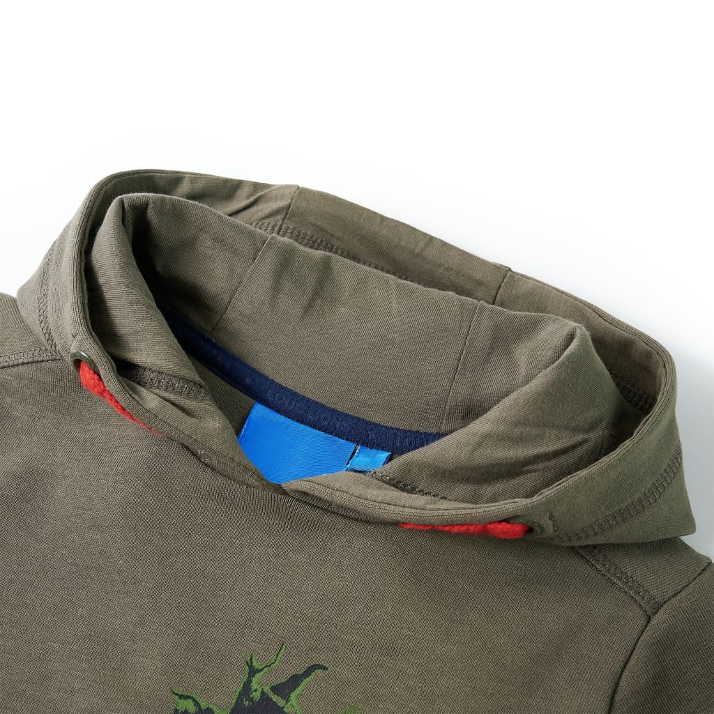 VidaXL Kinderpullover mit Kapuze 92 Khaki