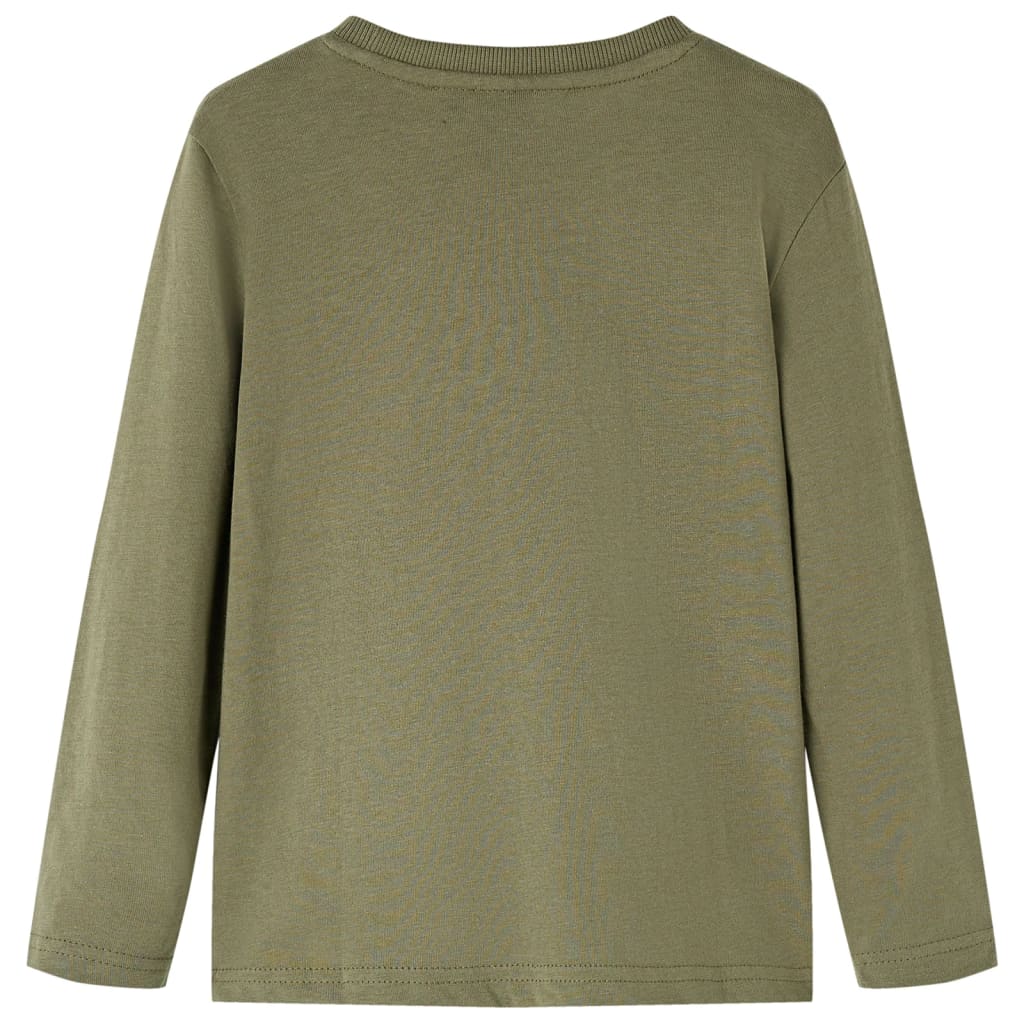 VidaXL Kindershirt mit langen Ärmeln 140 Khaki