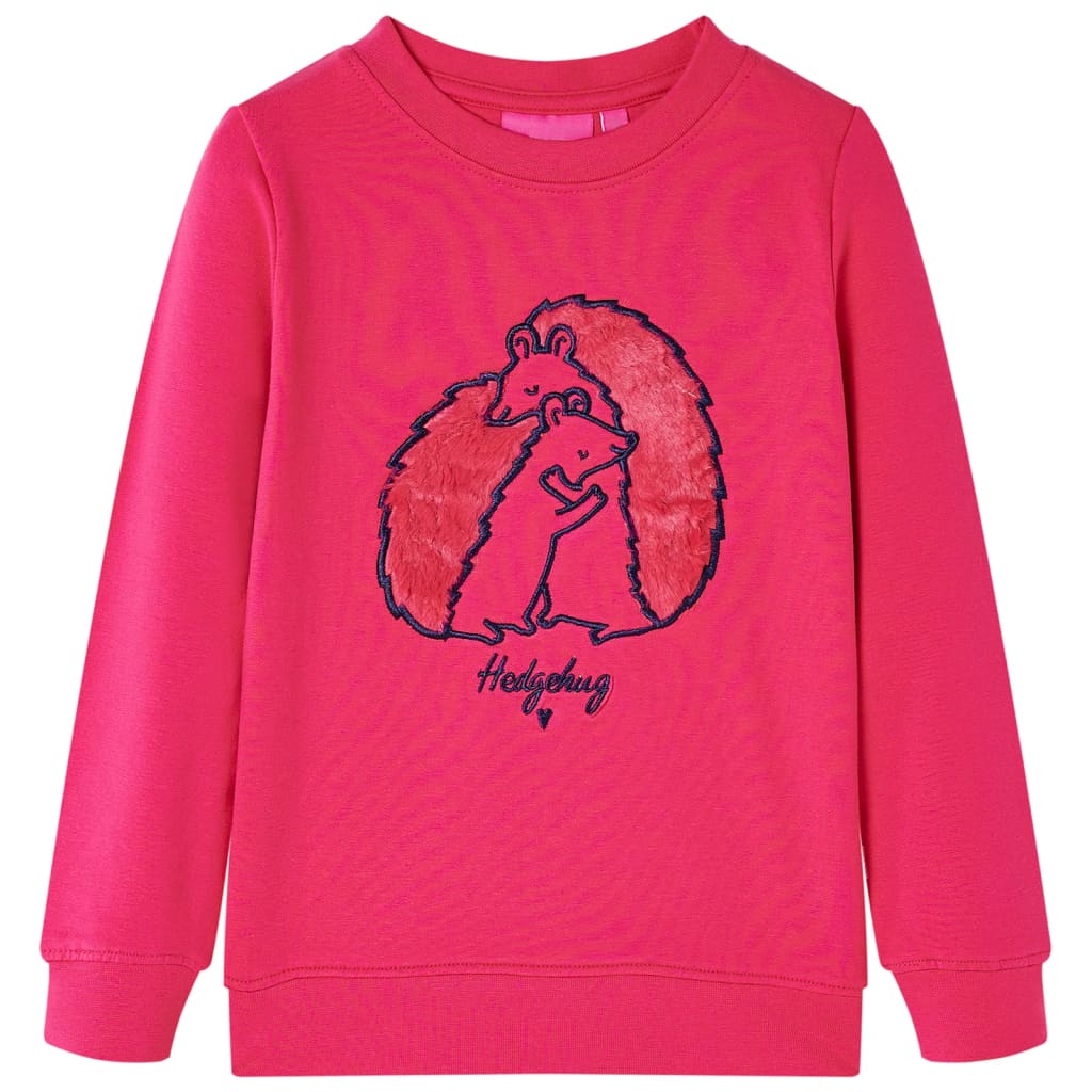 VidaXL Kinderpullover 128 leuchtendes Rosa