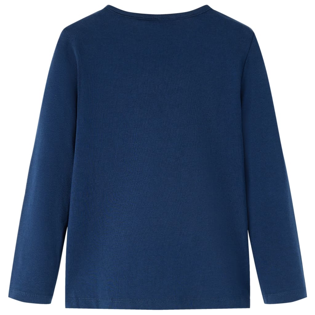VidaXL Kindershirt mit langen Ärmeln 104 Marineblau