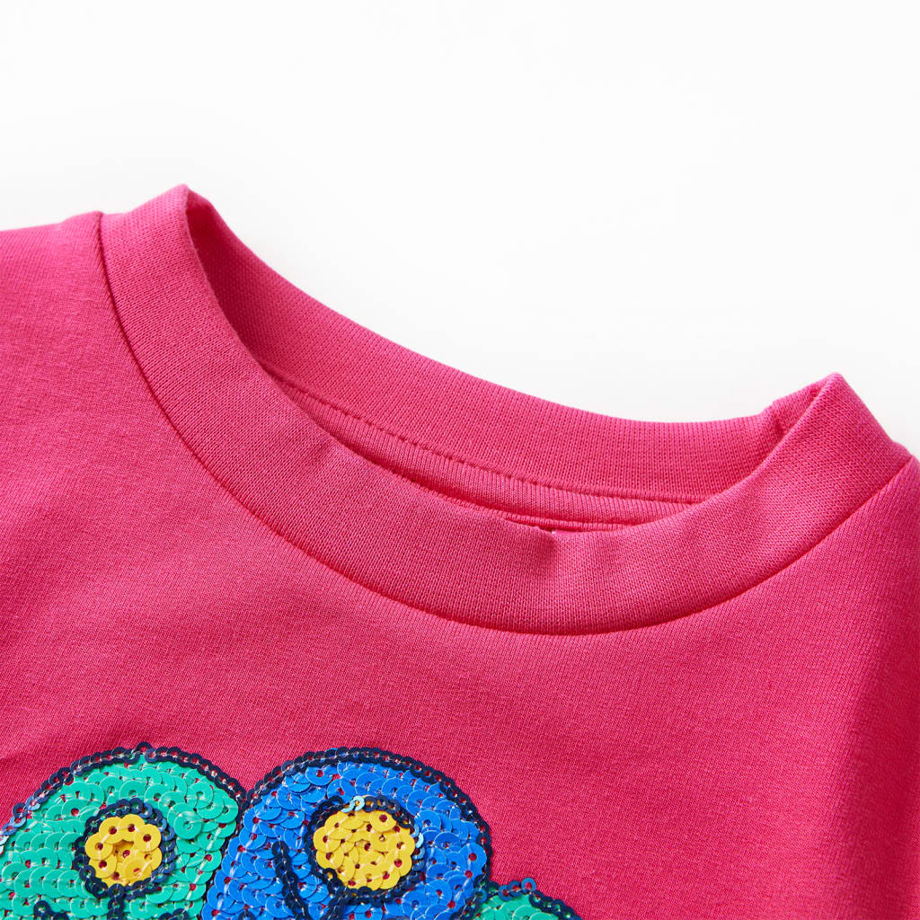 VidaXL Kinderpullover 128 leuchtendes Rosa