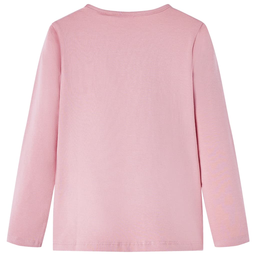 VidaXL Kindershirt mit langen Ärmeln 116 Hellrosa