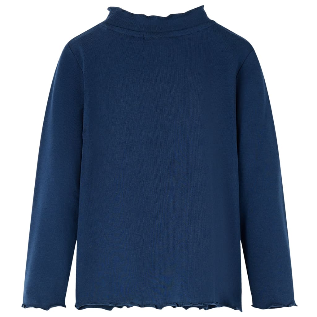 VidaXL Kinderhemd Langarm 140 Marineblau