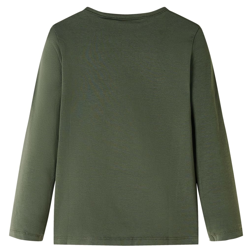 VidaXL Kindershirt mit langen Ärmeln 104 Khaki