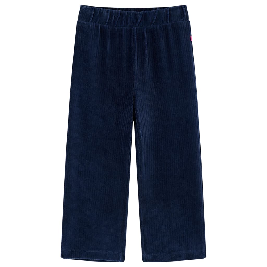 VidaXL Kinderhose 128 Cord Marineblau