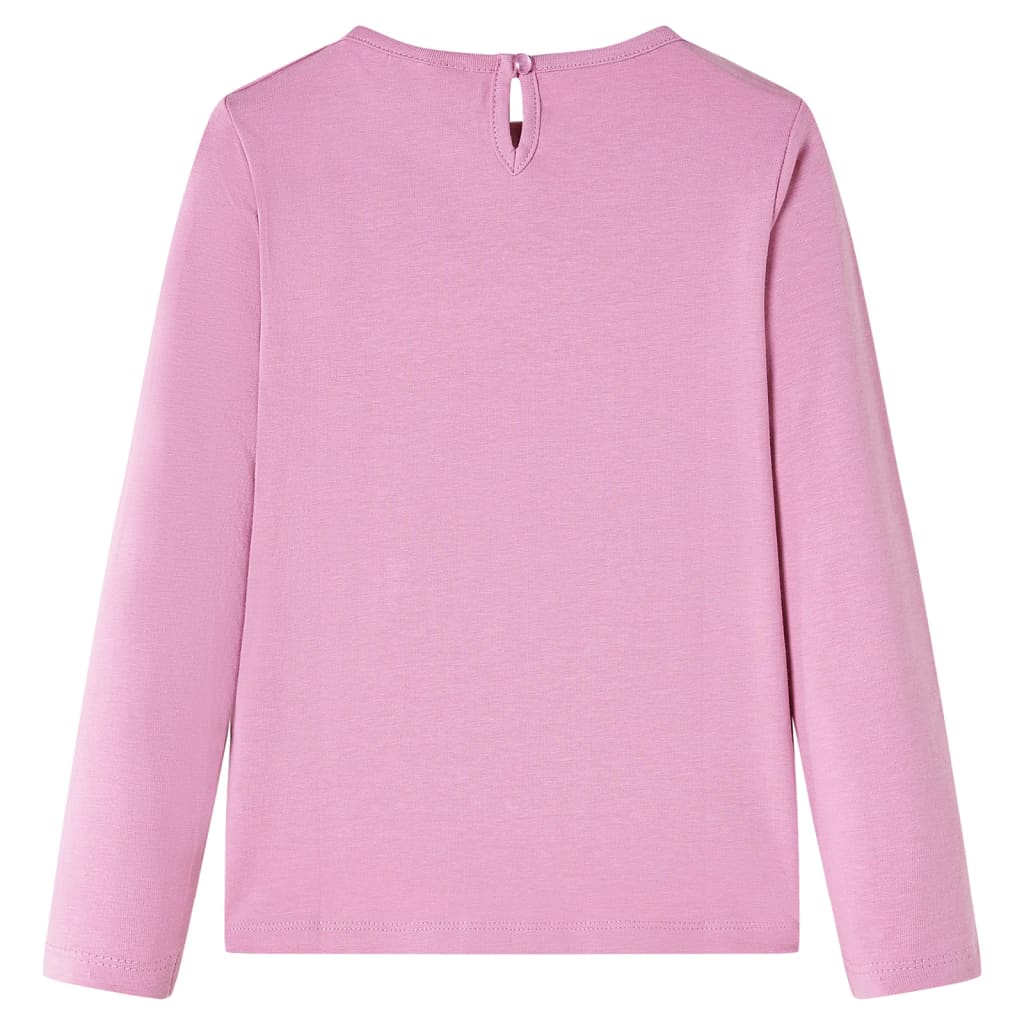 VidaXL Kindershirt mit langen Ärmeln 116 rosa braun