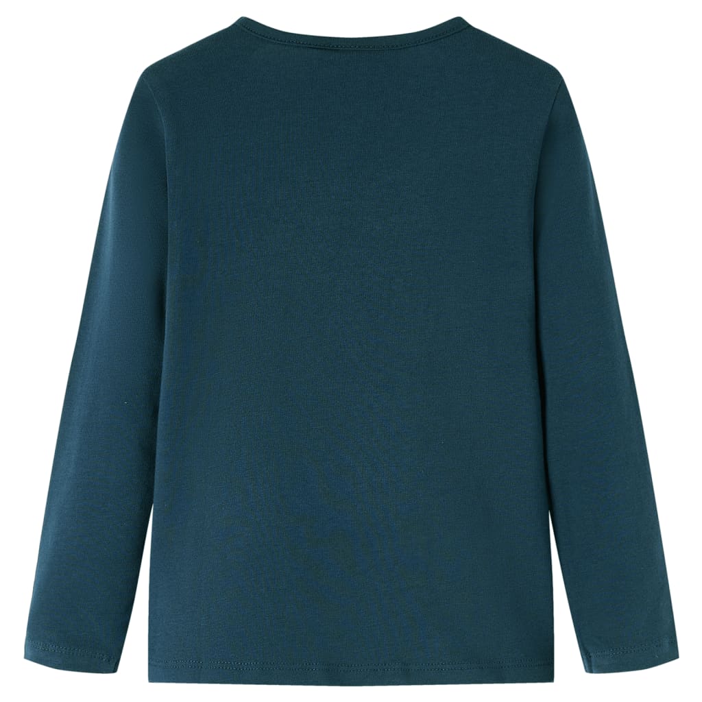 VidaXL Kindershirt mit langen Ärmeln 104 Dunkelgrün