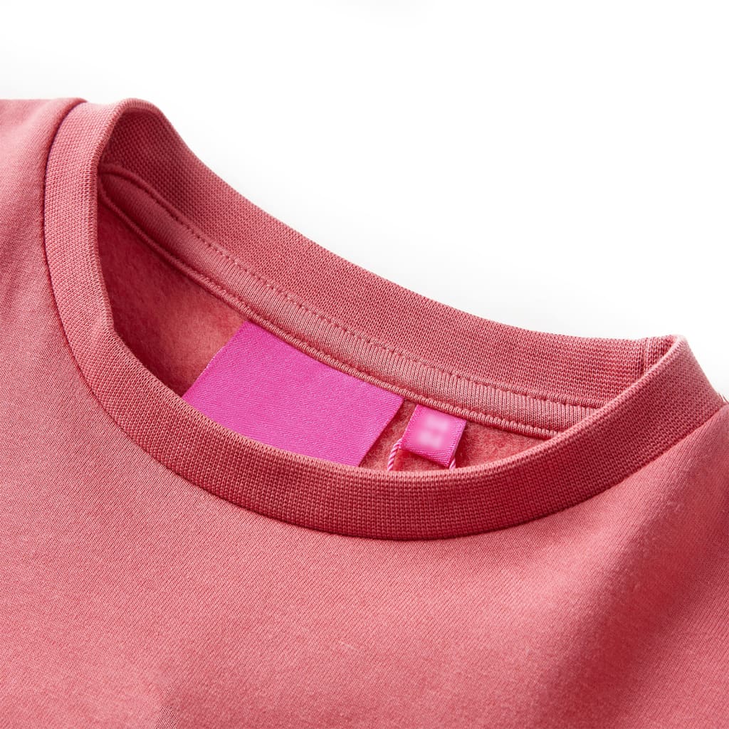 VidaXL Kinderpullover Farbblock 140 Rosa und Henna