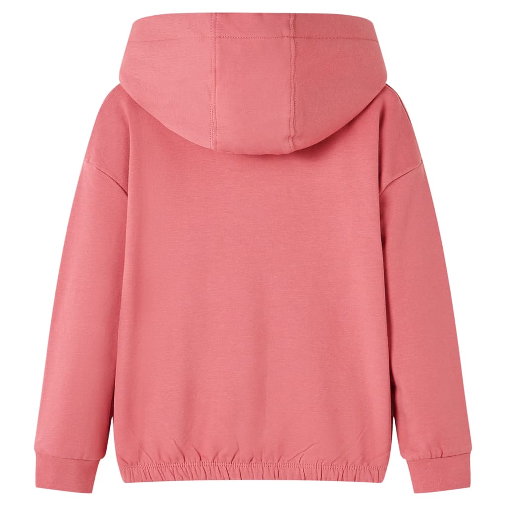 VidaXL Kinderpullover mit Kapuze 140 Altrosa