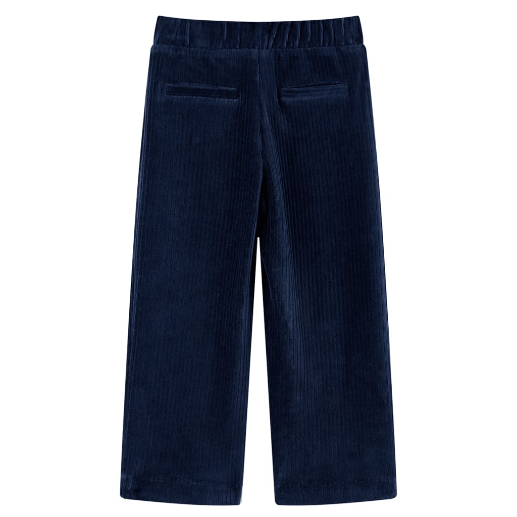 VidaXL Kinderhose 128 Cord Marineblau