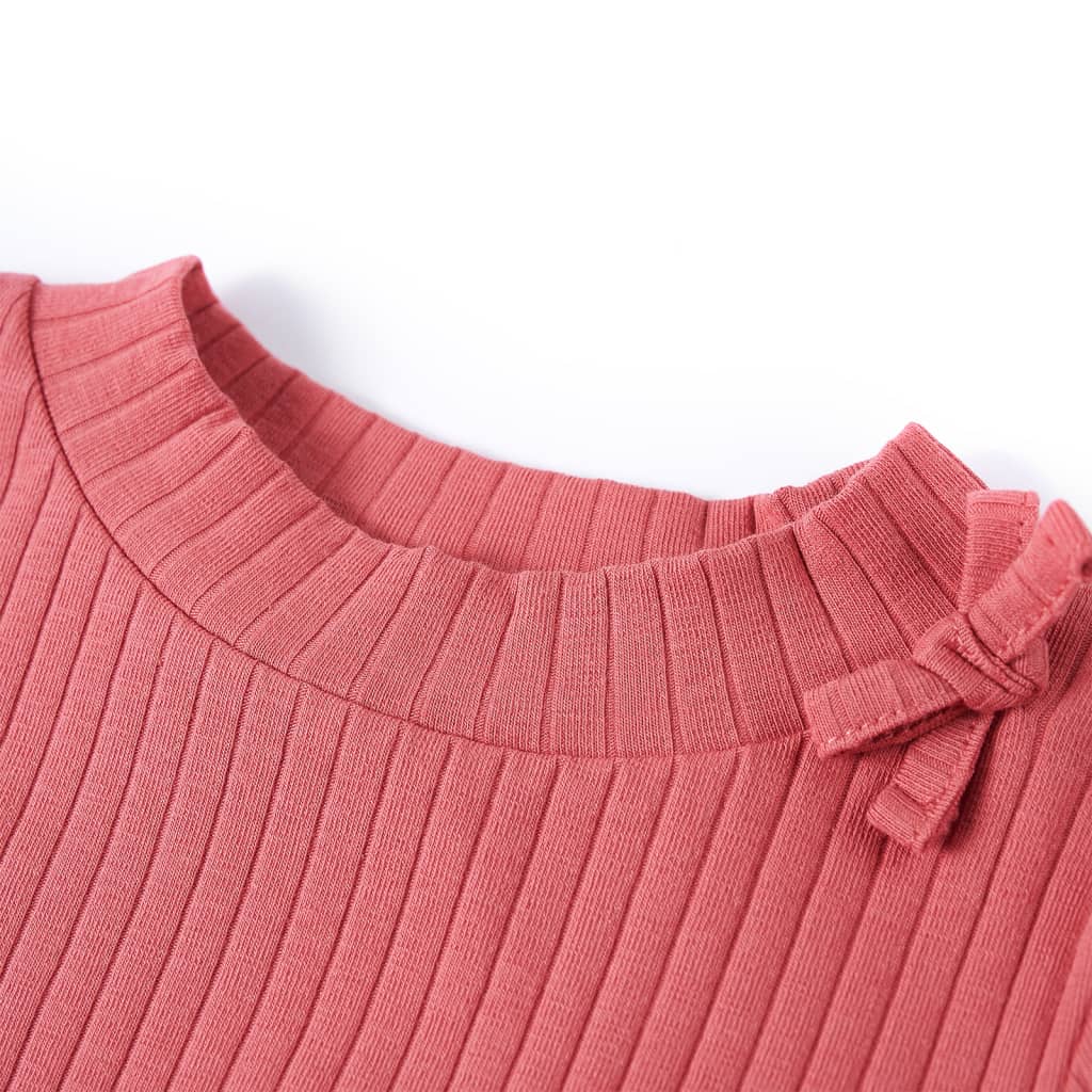 VidaXL Kindershirt mit langen Ärmeln 92 Altrosa