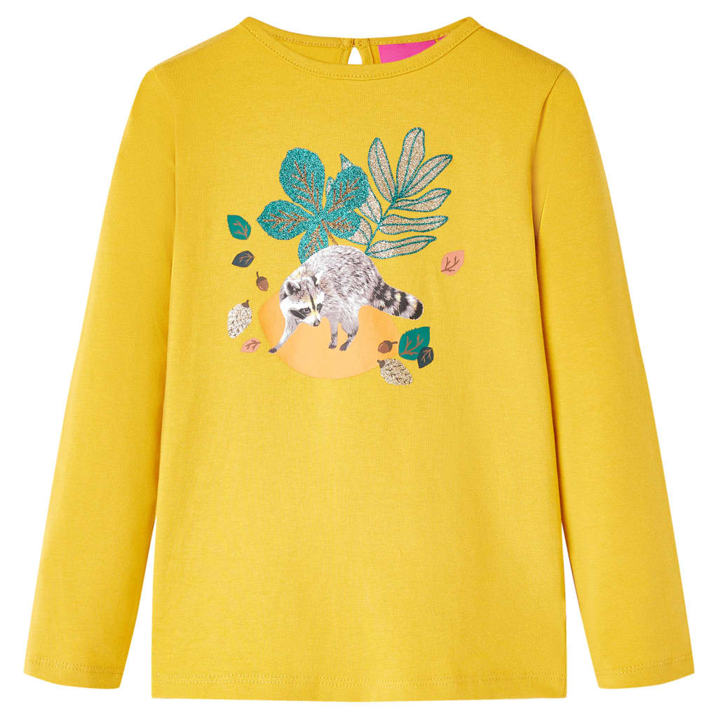 VidaXL Kindershirt mit langen Ärmeln 140 Ocker