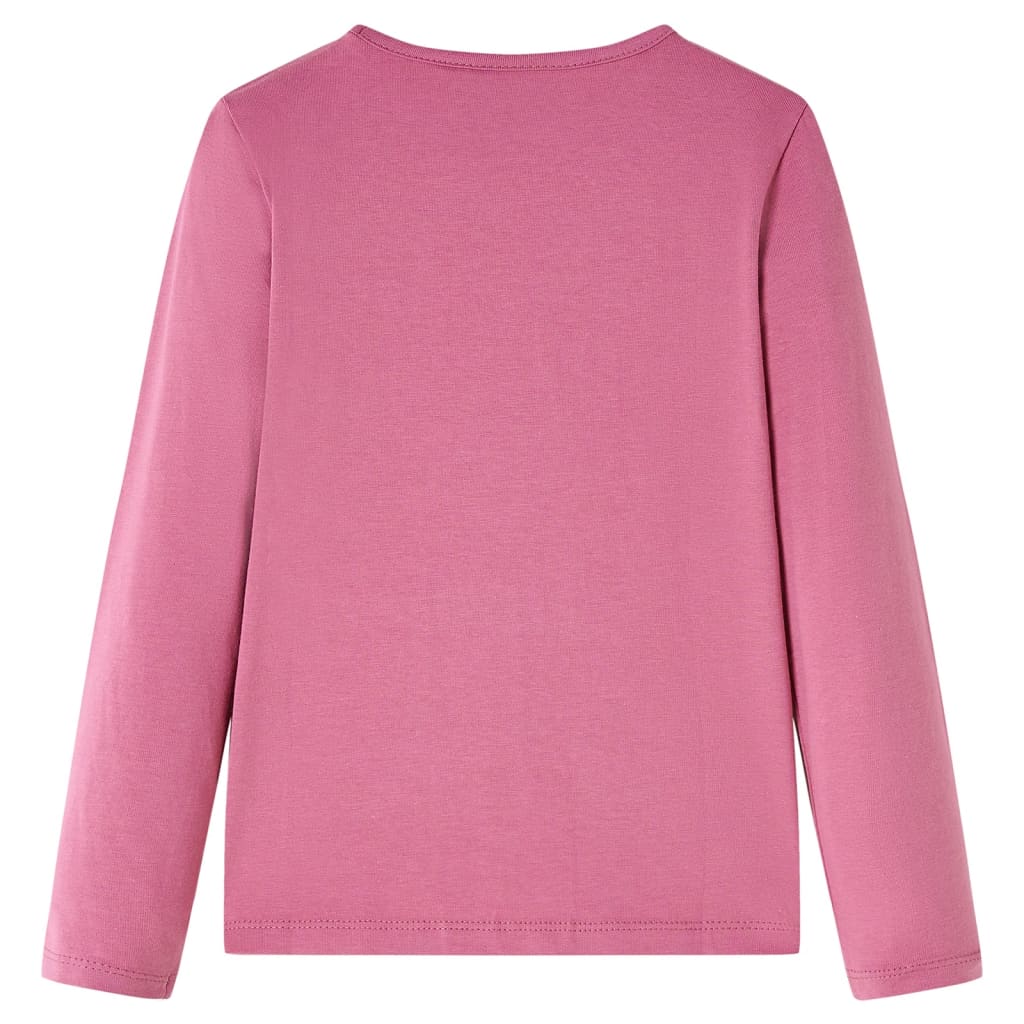 VidaXL Kindershirt mit langen Ärmeln 116 himbeerfarben
