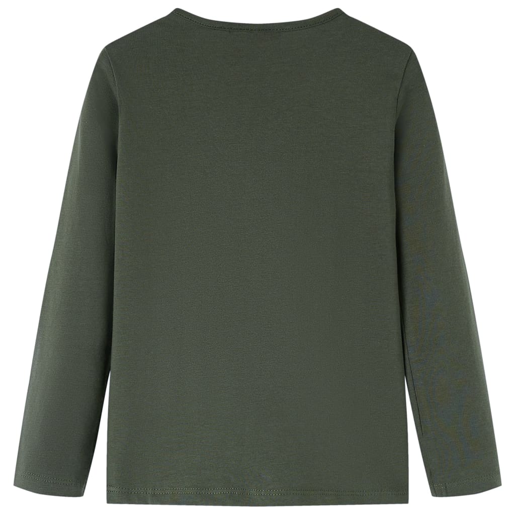 VidaXL Kindershirt mit langen Ärmeln 104 Khaki