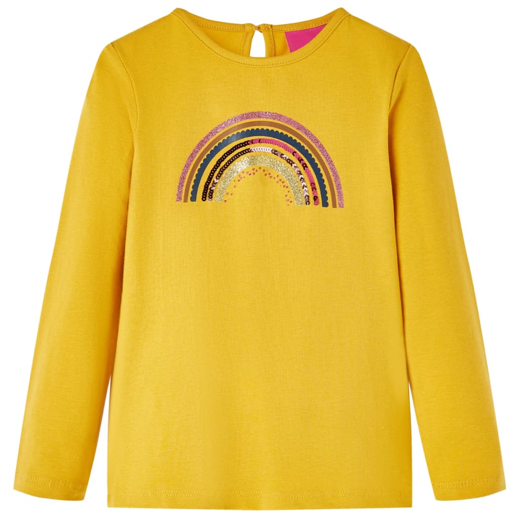VidaXL Kindershirt mit langen Ärmeln 104 Ocker