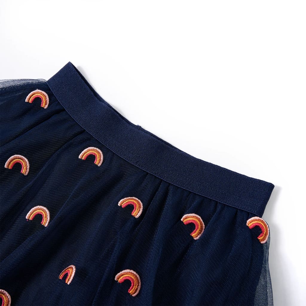 VidaXL Kinderrock mit Tüll 116 Marineblau