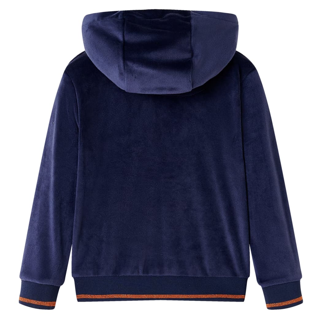 VidaXL Kinderjacke mit Kapuze 140 Marineblau