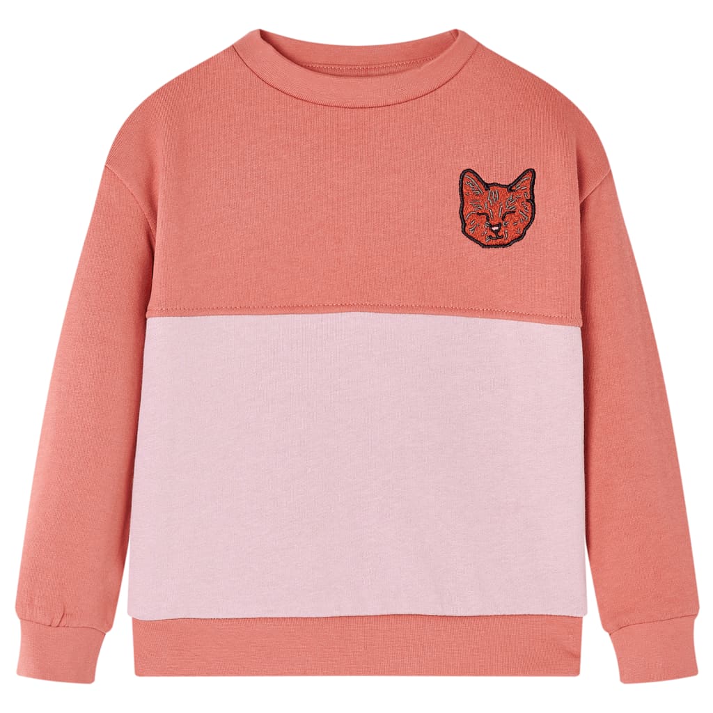 VidaXL Kinderpullover Blockdesign 116 Rosa