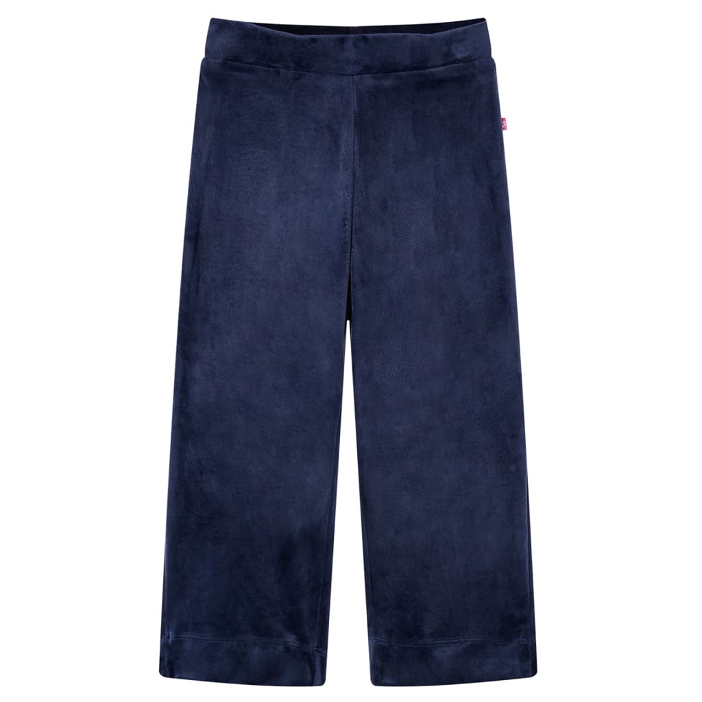 VidaXL Kinderhose Samt 92 Dunkelblau