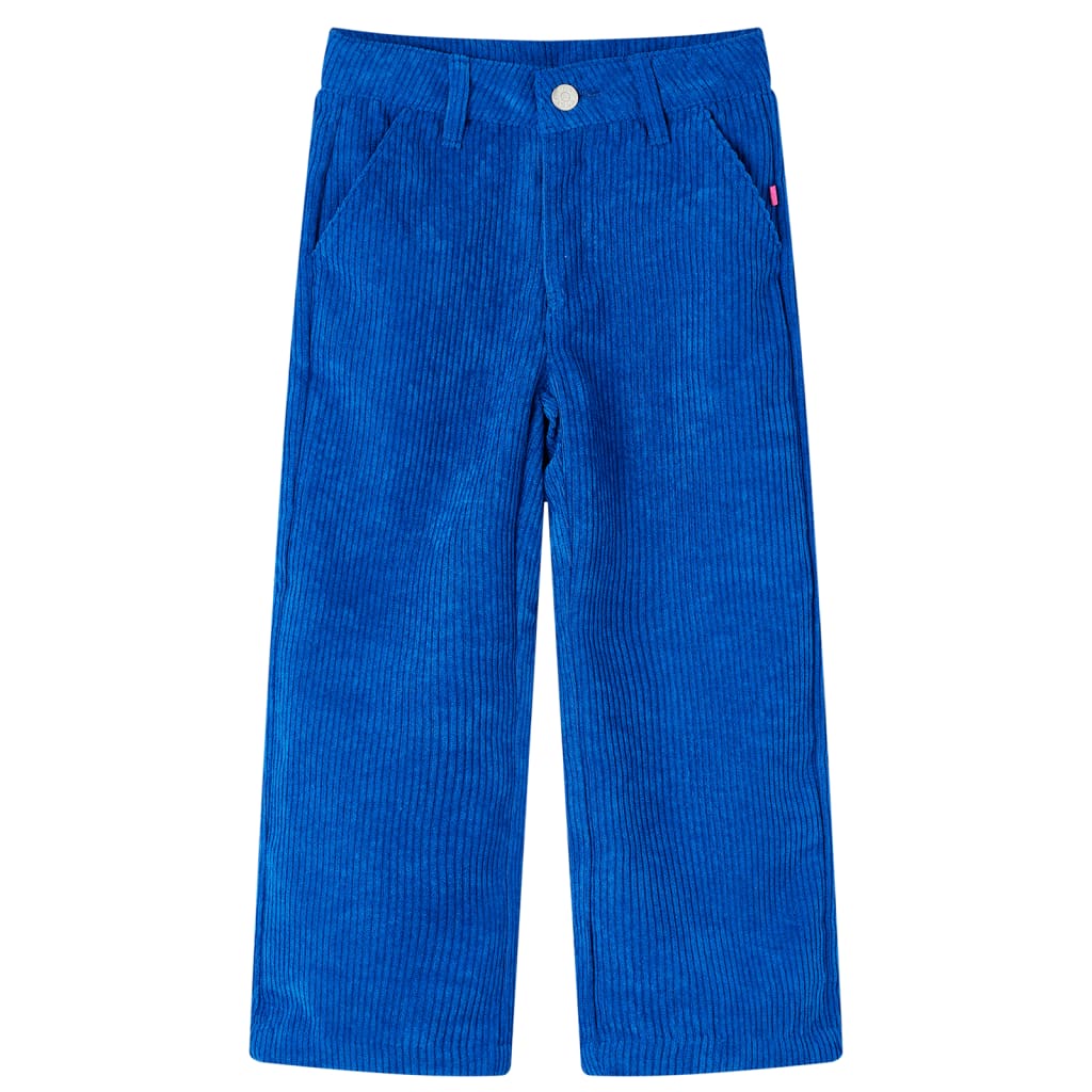 VidaXL Kinderhose 92 Cord Kobaltblau