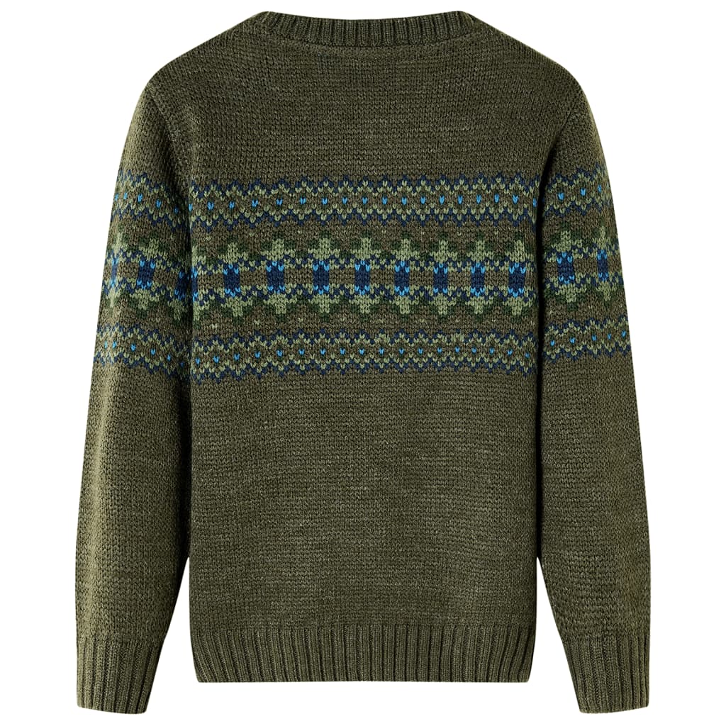 VidaXL Kinderpullover gestrickt 116 Khaki