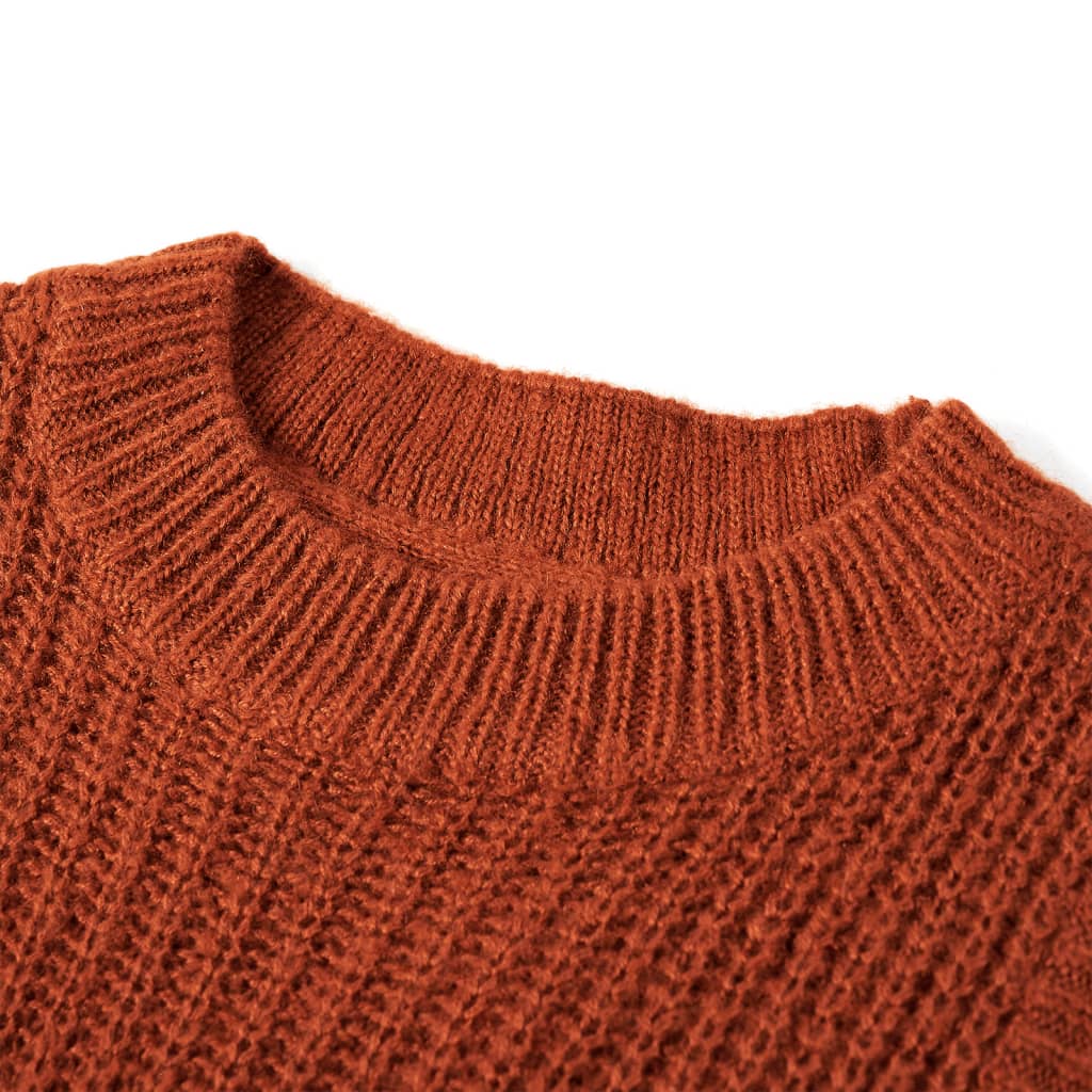 VidaXL Kinder-Spencer-Strick 104 cognacfarben