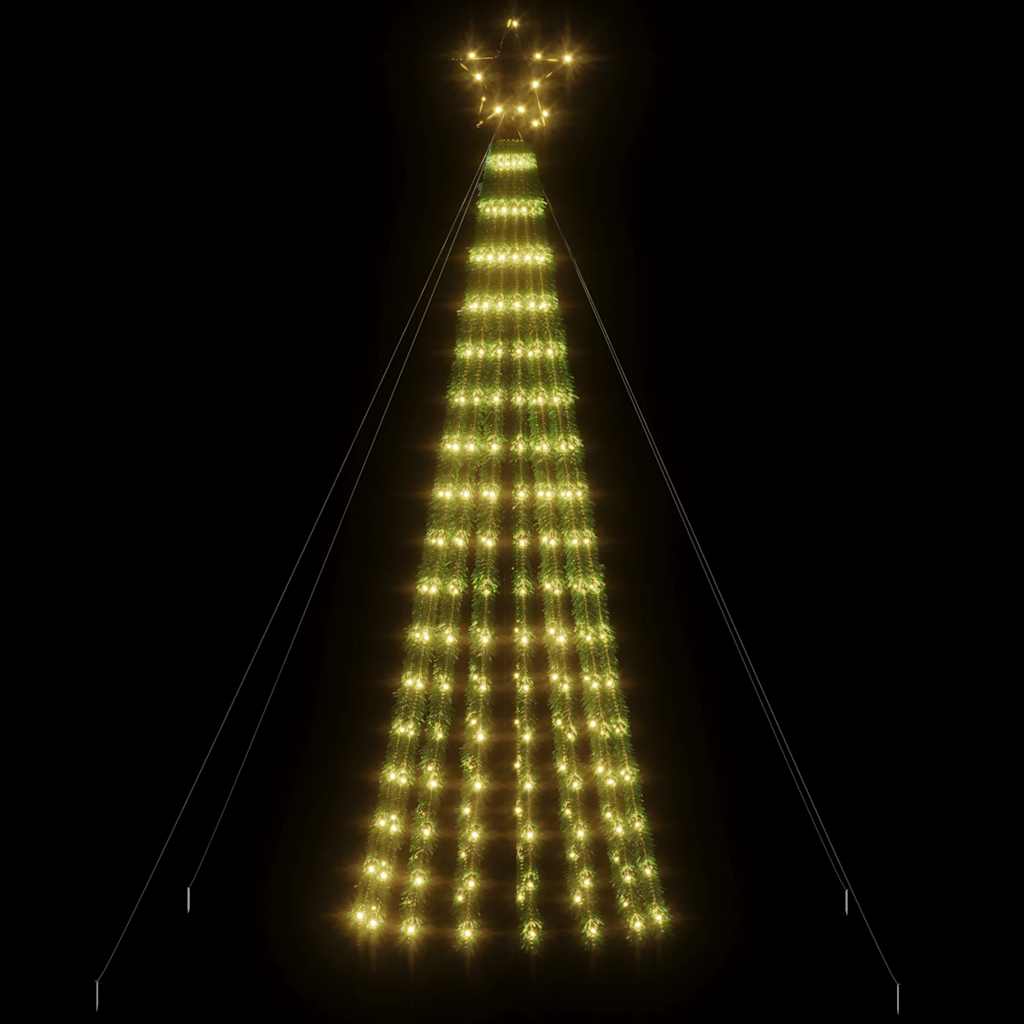 Vidaxxl LED-Weihnachtsbaum 275 LEDs warmweiß 180 cm