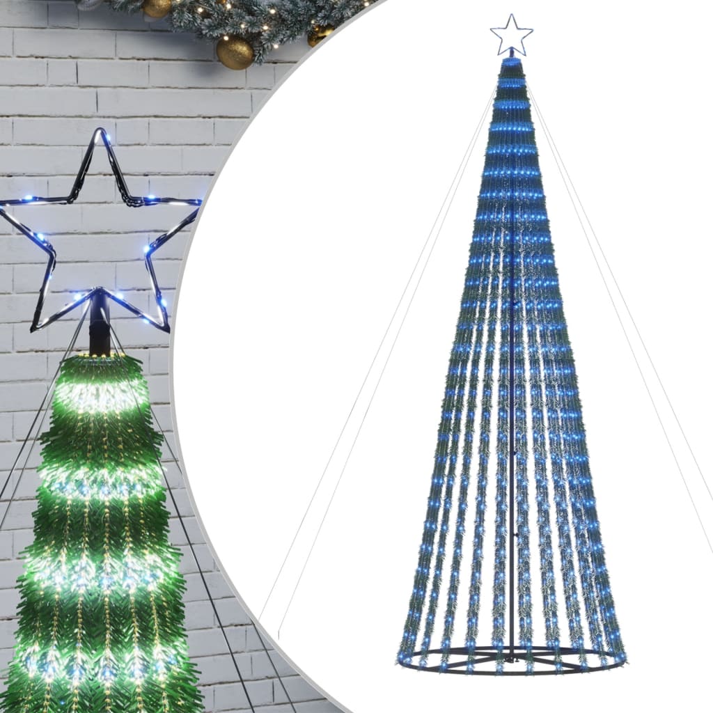 VidaXL Lichtkegel 688 blaue LEDs 300 cm