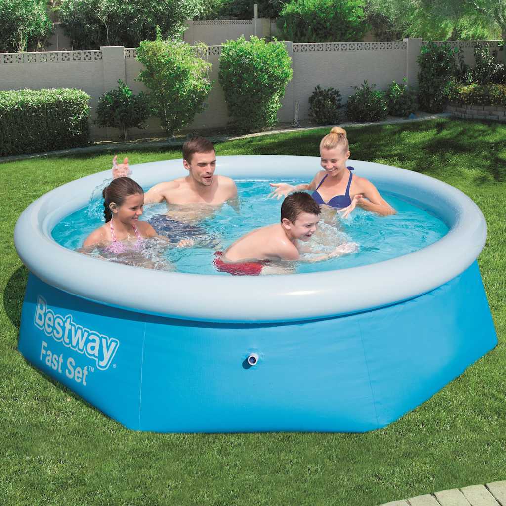 Bestway Fast Set Schwimmbad aufblasbar rund 244x66 cm