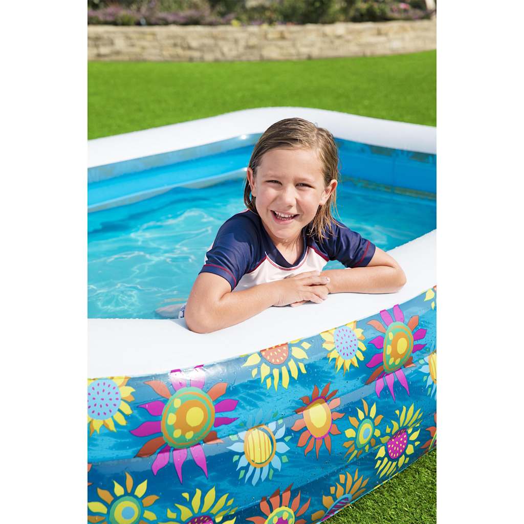 Bestway aufblasbares Kinderbecken 229x152x56 cm blau