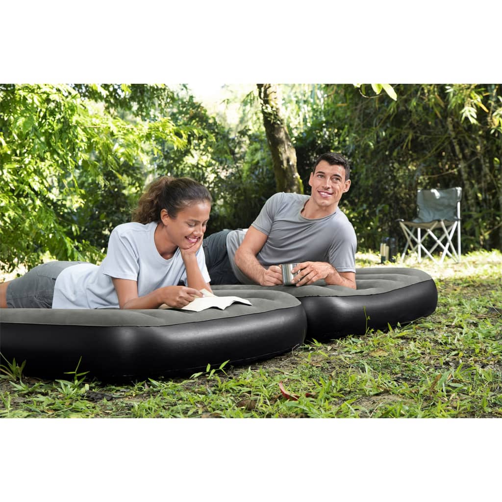 Bestway Airbed 3-in-1 aufblasbar 188x99x25 cm schwarz und grau