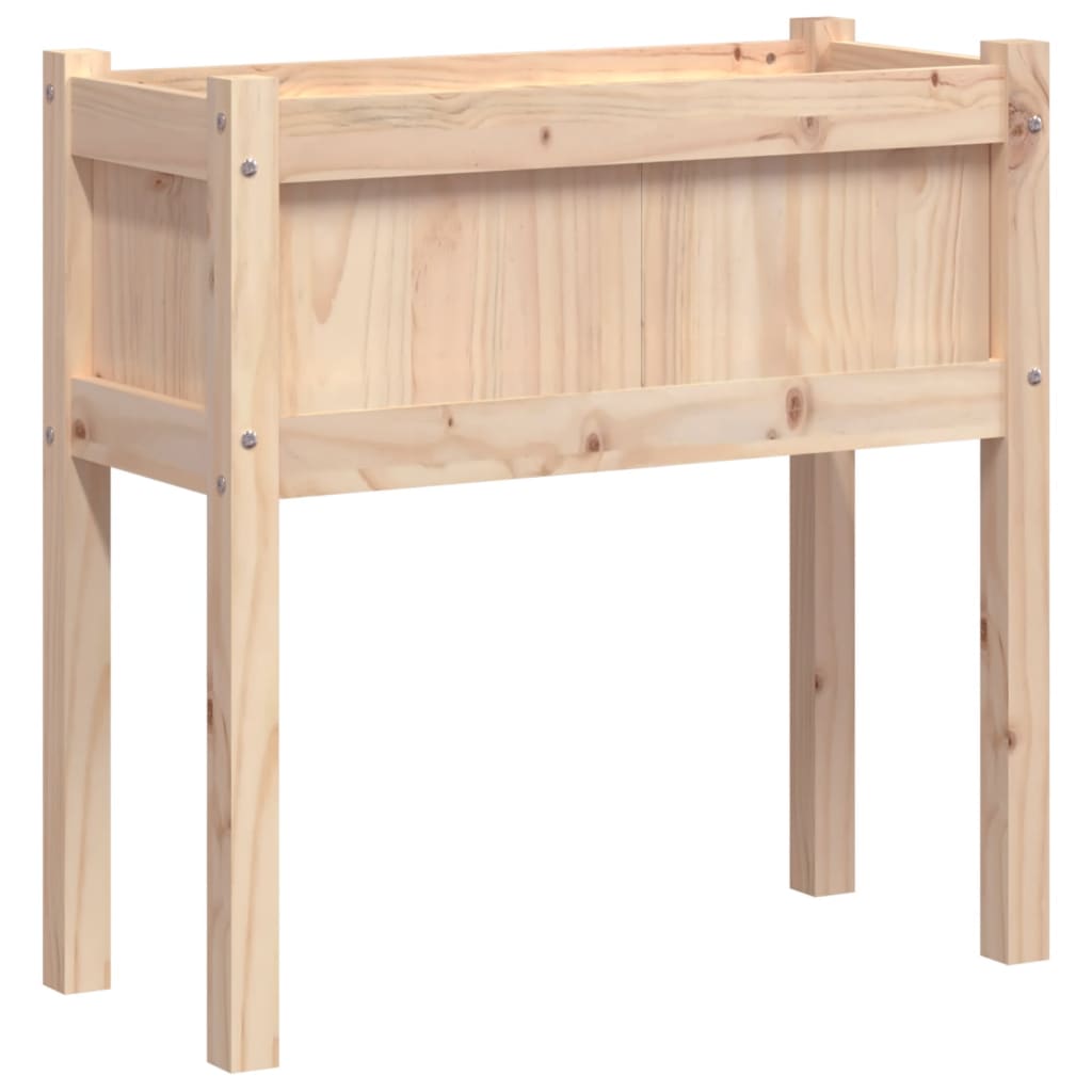 Vidaxx Pflanzgefäß mit Beinen 70x31x70 cm aus massivem Kiefernholz