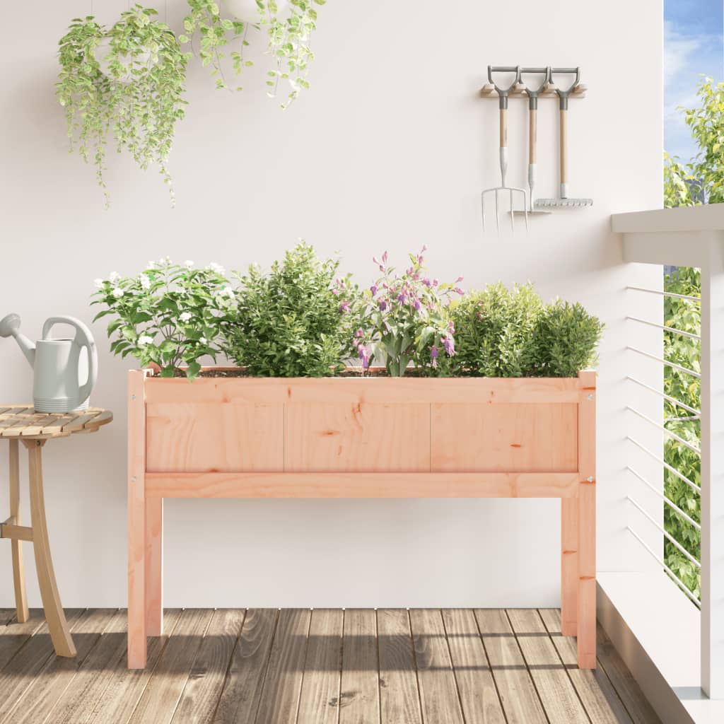 Vidaxx Pflanzgefäß mit Beinen 110x31x70 cm aus massivem Douglasholz