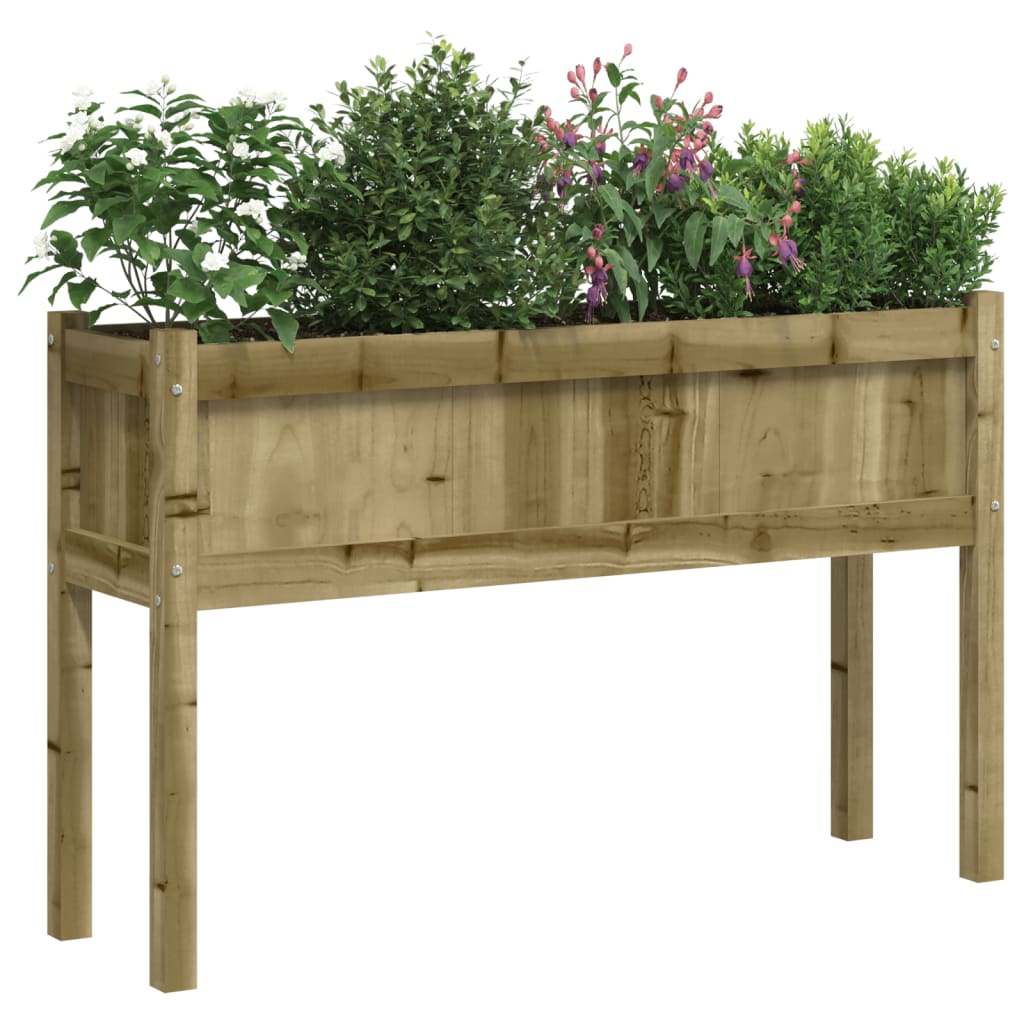 Vidaxl-Pflanzgefäße mit Beinen aus 2 cm imprägniertem Holz
