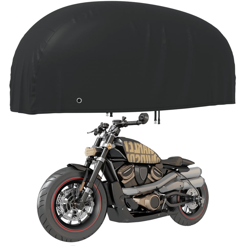 VidaXL Motorradabdeckungen 2 Stück 230x95x125 cm 210D Oxford-Stoff