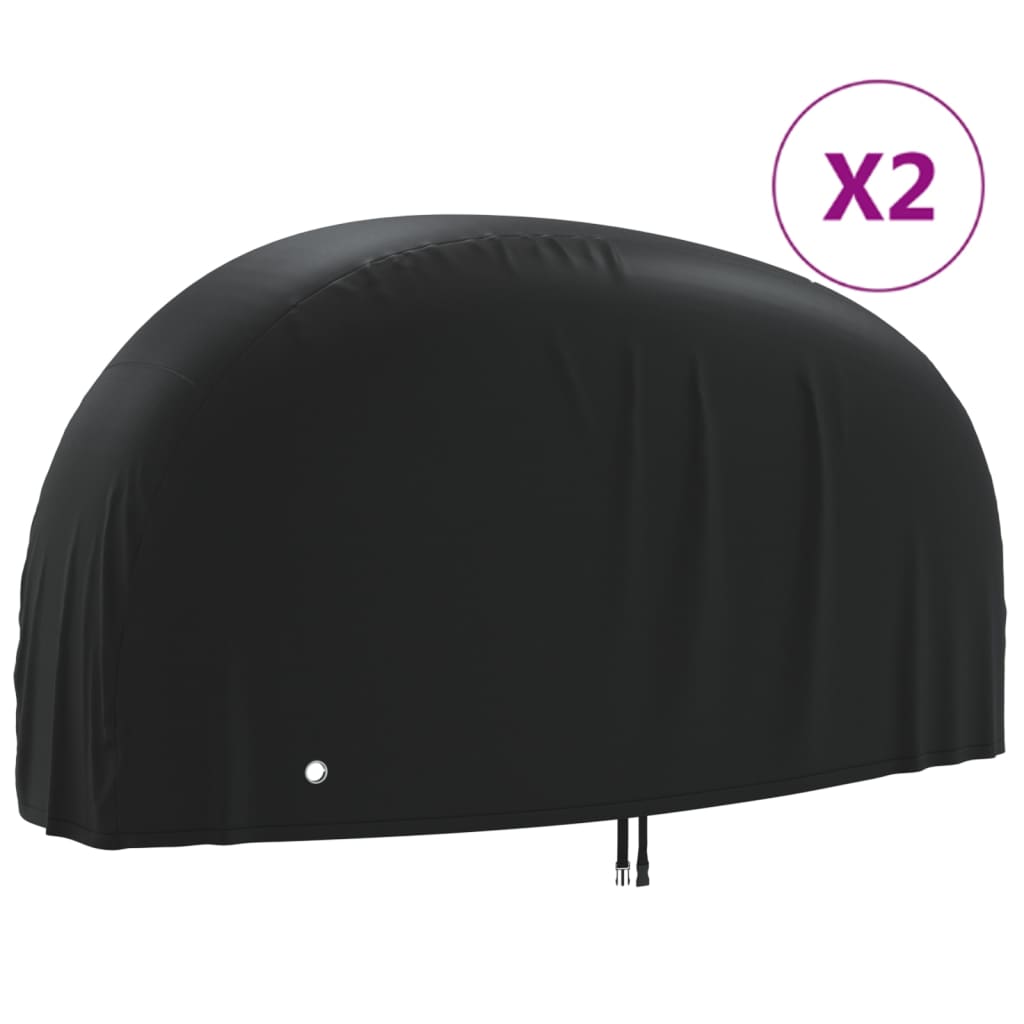 VidaXL Fahrradabdeckungen 2 Stück 190T 200x85x110 cm Oxford-Stoff