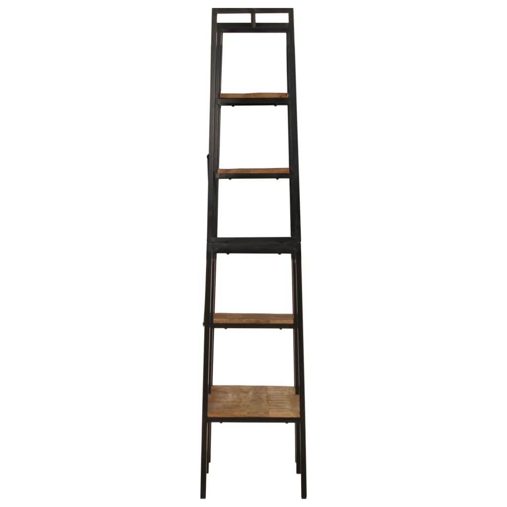 Vidaxx Kleiderständer mit Regalen 90x40x190 cm aus massivem Mangoholz und Eisen
